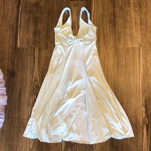 Natalie Dance Wear performance dress light blue